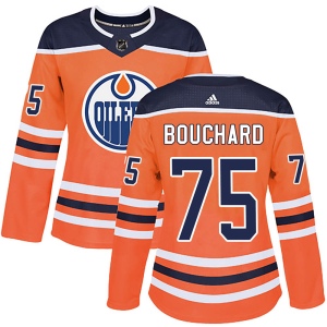 Women's Evan Bouchard Edmonton Oilers Authentic r Home Jersey - Orange