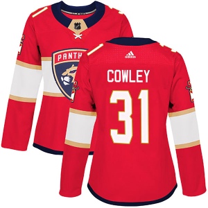 Women's Evan Cowley Florida Panthers Authentic Home Jersey - Red