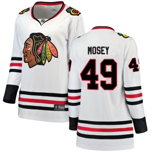 Women's Evan Mosey Chicago Blackhawks Breakaway Away Jersey - White