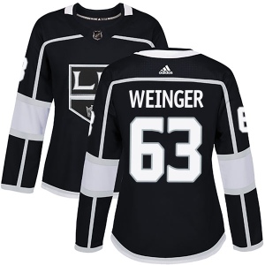 Women's Evan Weinger Los Angeles Kings Authentic Home Jersey - Black