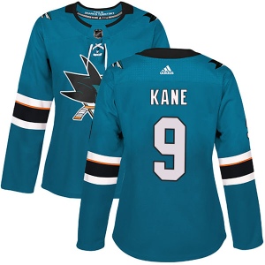 Women's Evander Kane San Jose Sharks Authentic Home Jersey - Teal