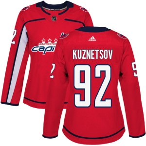 Women's Evgeny Kuznetsov Washington Capitals Authentic Home Jersey - Red