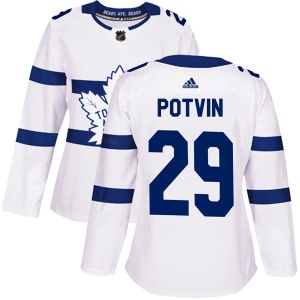 Women's Felix Potvin Toronto Maple Leafs Authentic 2018 Stadium Series Jersey - White