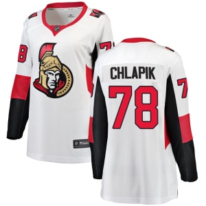 Women's Filip Chlapik Ottawa Senators Breakaway Away Jersey - White