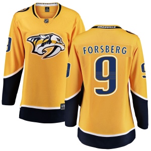 Women's Filip Forsberg Nashville Predators Home Breakaway Jersey - Yellow