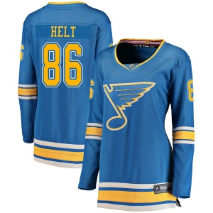 Women's Filip Helt St. Louis Blues Breakaway Alternate Jersey - Blue