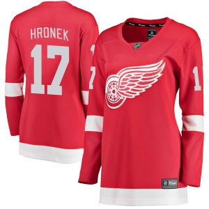 Women's Filip Hronek Detroit Red Wings Breakaway Home Jersey - Red