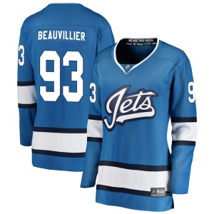 Women's Francis Beauvillier Winnipeg Jets Breakaway Alternate Jersey - Blue