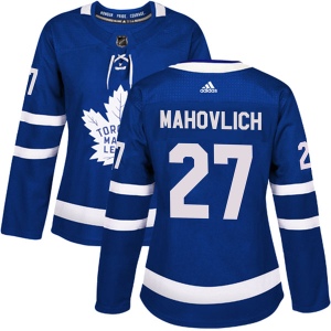 Women's Frank Mahovlich Toronto Maple Leafs Authentic Home Jersey - Blue