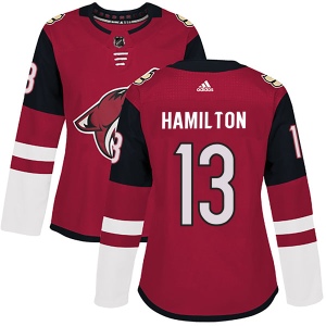 Women's Freddie Hamilton Arizona Coyotes Authentic Maroon Home Jersey