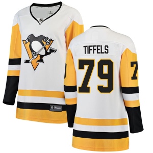 Women's Freddie Tiffels Pittsburgh Penguins Breakaway Away Jersey - White