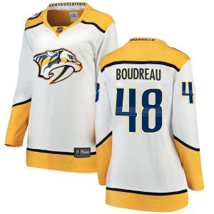 Women's Gabryel Boudreau Nashville Predators Breakaway Away Jersey - White