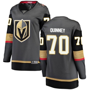 Women's Gage Quinney Vegas Golden Knights Breakaway Black Home Jersey - Gold