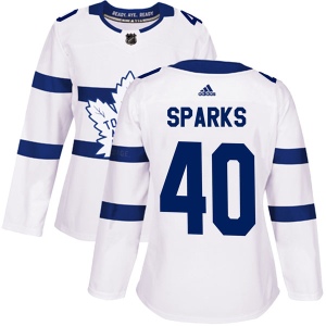 Women's Garret Sparks Toronto Maple Leafs Authentic 2018 Stadium Series Jersey - White