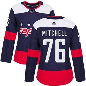 Women's Garrett Mitchell Washington Capitals Authentic 2018 Stadium Series Jersey - Navy Blue