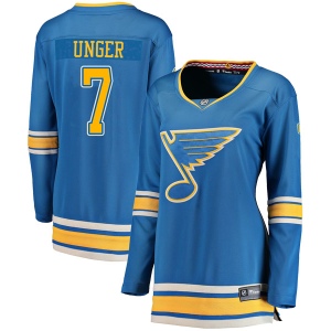 Women's Garry Unger St. Louis Blues Breakaway Alternate Jersey - Blue