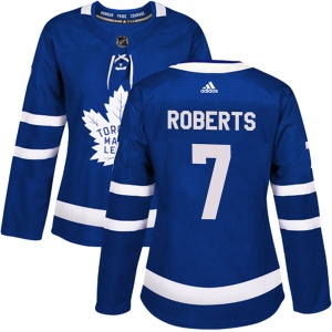 Women's Gary Roberts Toronto Maple Leafs Authentic Home Jersey - Blue