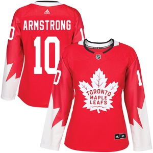 Women's George Armstrong Toronto Maple Leafs Authentic Alternate Jersey - Red