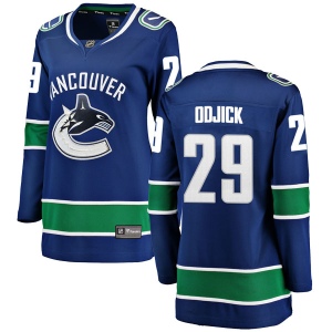 Women's Gino Odjick Vancouver Canucks Breakaway Home Jersey - Blue