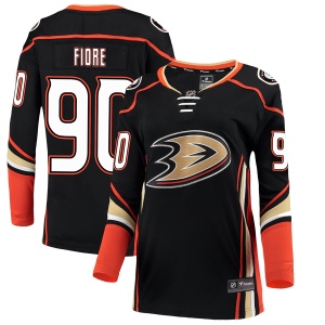 Women's Giovanni Fiore Anaheim Ducks Authentic Home Jersey - Black