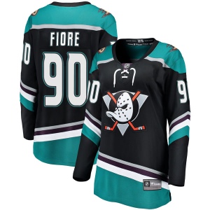 Women's Giovanni Fiore Anaheim Ducks Breakaway Alternate Jersey - Black