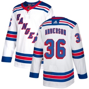 Women's Glenn Anderson New York Rangers Authentic Away Jersey - White