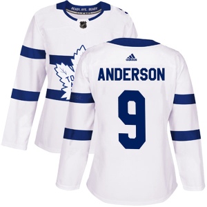 Women's Glenn Anderson Toronto Maple Leafs Authentic 2018 Stadium Series Jersey - White