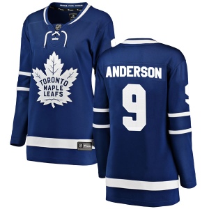 Women's Glenn Anderson Toronto Maple Leafs Breakaway Home Jersey - Blue