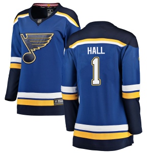 Women's Glenn Hall St. Louis Blues Breakaway Home Jersey - Blue