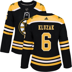 Women's Gord Kluzak Boston Bruins Authentic Home Jersey - Black