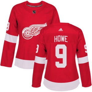 Women's Gordie Howe Detroit Red Wings Authentic Home Jersey - Red