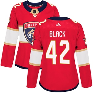 Women's Graham Black Florida Panthers Authentic Red Home Jersey - Black