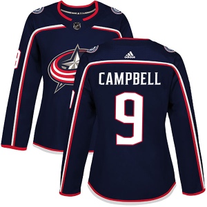 Women's Gregory Campbell Columbus Blue Jackets Authentic Home Jersey - Navy