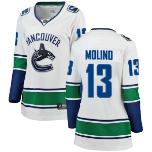 Women's Griffen Molino Vancouver Canucks Breakaway Away Jersey - White