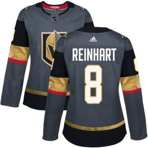 Women's Griffin Reinhart Vegas Golden Knights Authentic Gray Home Jersey - Gold