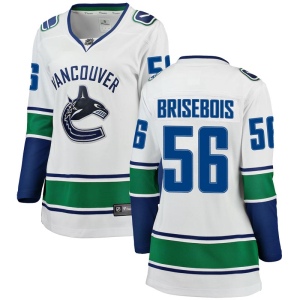 Women's Guillaume Brisebois Vancouver Canucks Breakaway Away Jersey - White