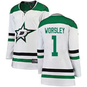 Women's Gump Worsley Dallas Stars Breakaway Away Jersey - White