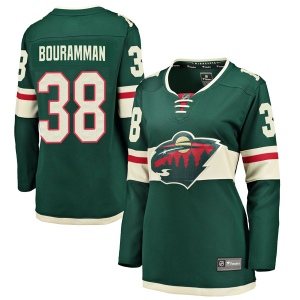 Women's Gustav Bouramman Minnesota Wild Breakaway Home Jersey - Green