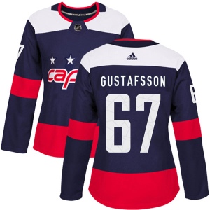 Women's Hampus Gustafsson Washington Capitals Authentic 2018 Stadium Series Jersey - Navy Blue