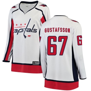 Women's Hampus Gustafsson Washington Capitals Breakaway Away Jersey - White