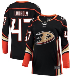 Women's Hampus Lindholm Anaheim Ducks Authentic Home Jersey - Black