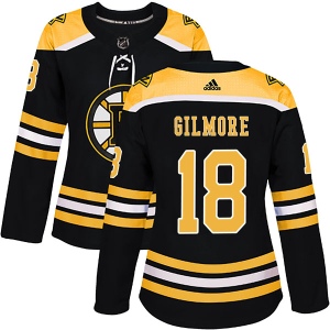 Women's Happy Gilmore Boston Bruins Authentic Home Jersey - Black