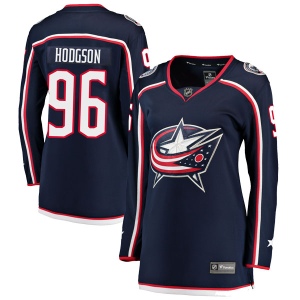 Women's Hayden Hodgson Columbus Blue Jackets Breakaway Home Jersey - Navy