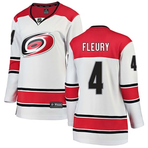 Women's Haydn Fleury Carolina Hurricanes Breakaway Away Jersey - White