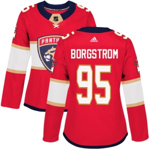 Women's Henrik Borgstrom Florida Panthers Authentic Home Jersey - Red