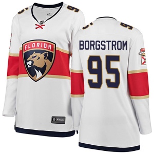 Women's Henrik Borgstrom Florida Panthers Breakaway Away Jersey - White