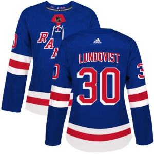 Women's Henrik Lundqvist New York Rangers Authentic Home Jersey - Royal Blue