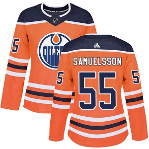 Women's Henrik Samuelsson Edmonton Oilers Authentic r Home Jersey - Orange