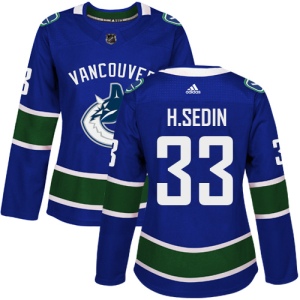 Women's Henrik Sedin Vancouver Canucks Authentic Home Jersey - Blue