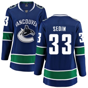 Women's Henrik Sedin Vancouver Canucks Home Breakaway Jersey - Blue